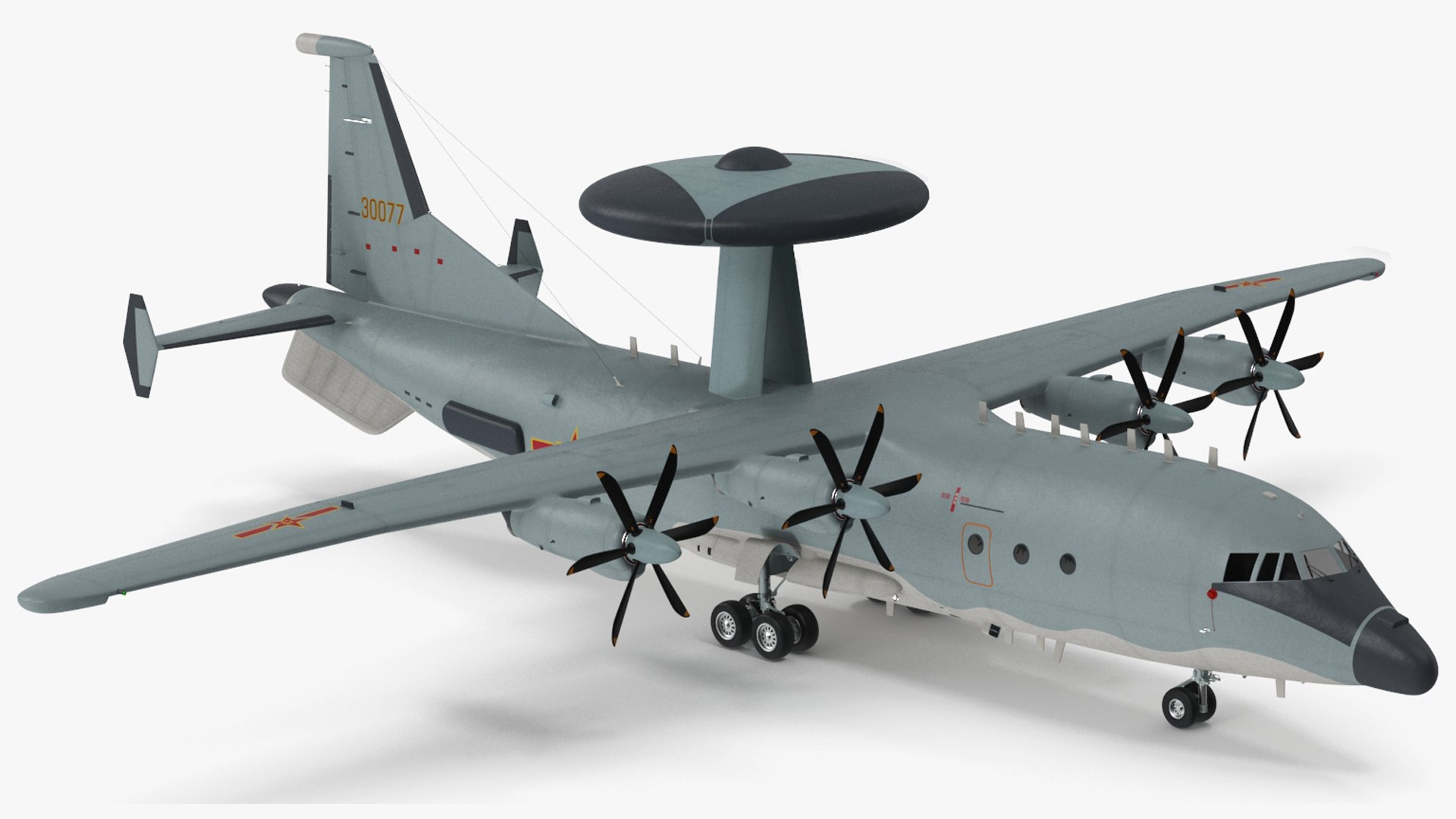 Shaanxi KJ-500 Rigged for Maya 3D model preview