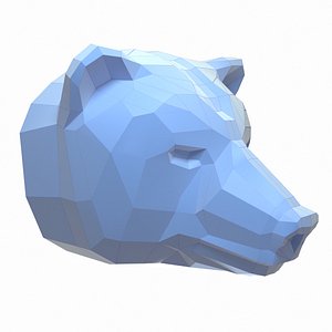 Bear Head Papercraft