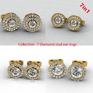 Earrings Stud Diamond