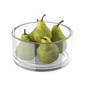 pears glass bowl 3d max