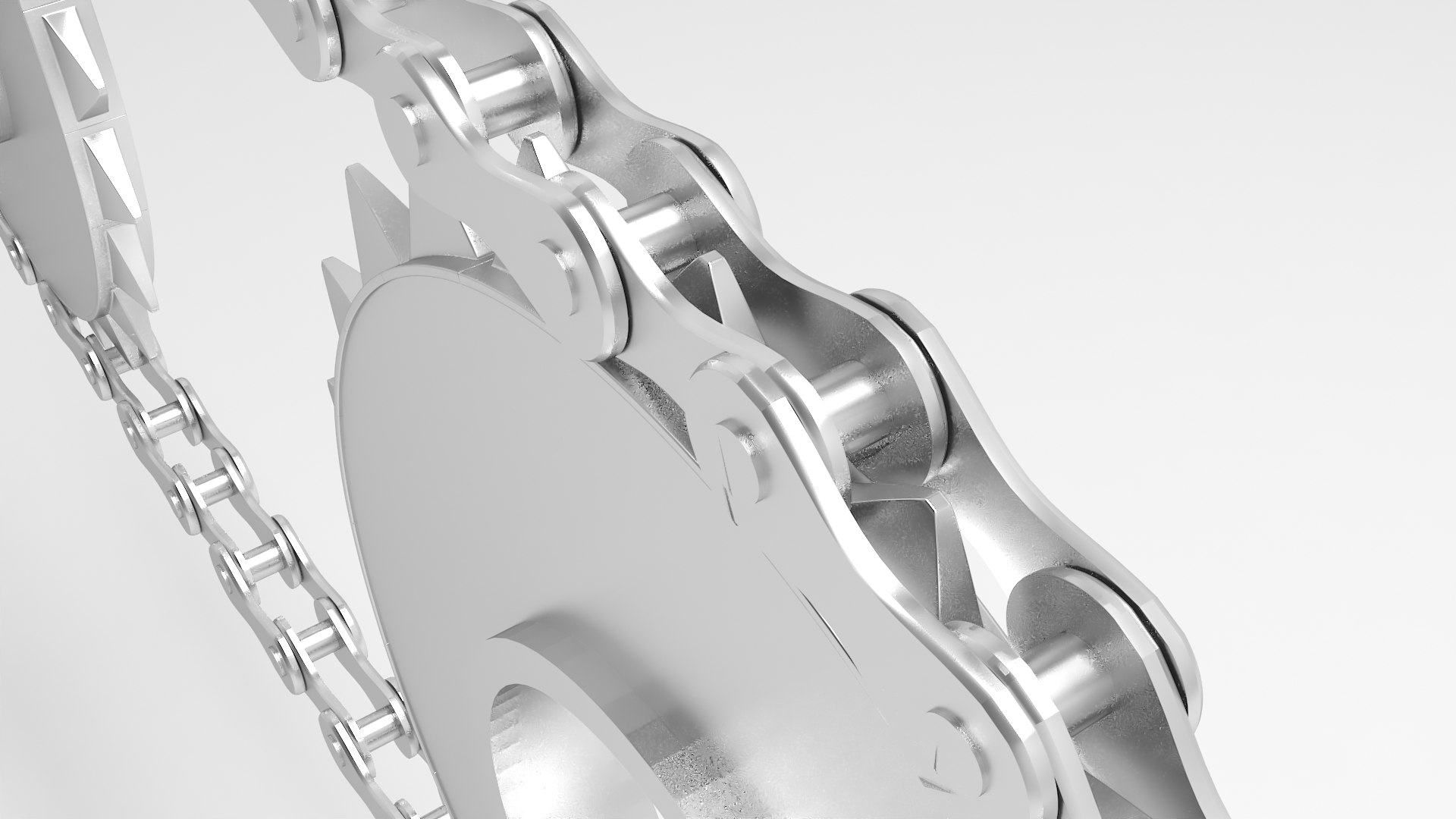 Chain And Sprocket Mechanism Model TurboSquid 2073197