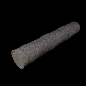 3d model ash log