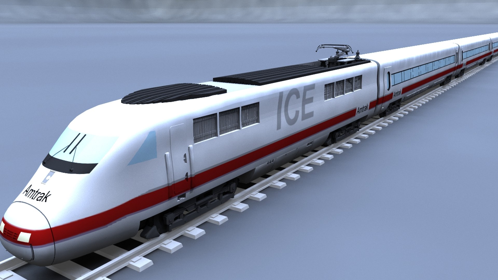 3ds Max Ice Train