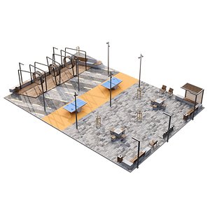 Recreation area for adults 3D