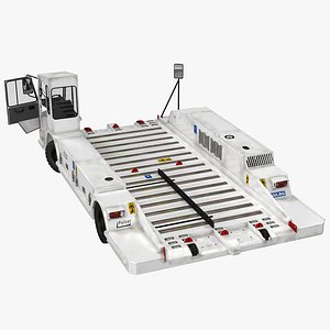 Airport Container Pallet Transporter Pulsar 7 Rigged 3D Model