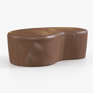 Ottoman Leather Big 3D model