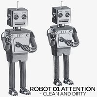 Robot 01 Attention - Clean and Dirty