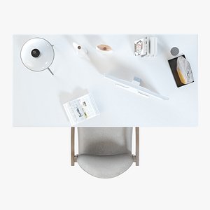 Simple Office Workplace 3D model