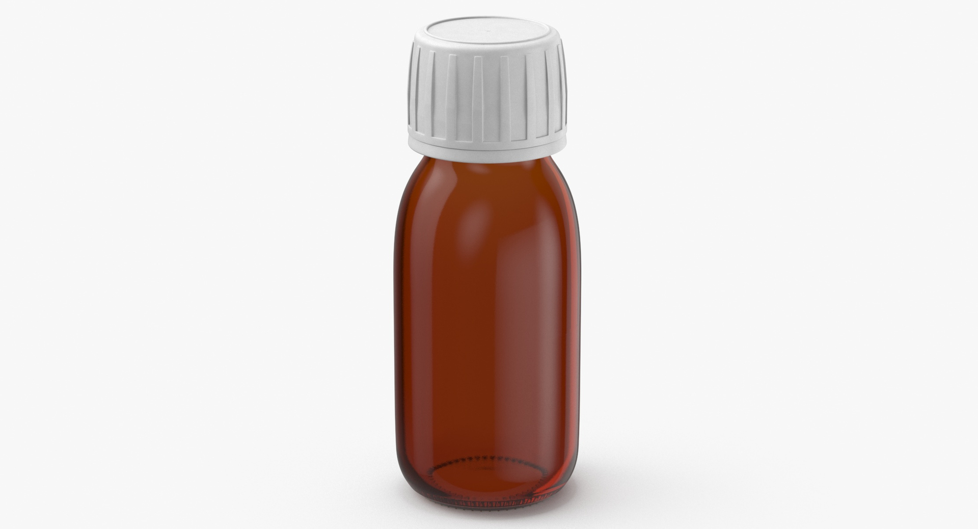 3D Model Glass Syrup Bottle 60ml - TurboSquid 2019645