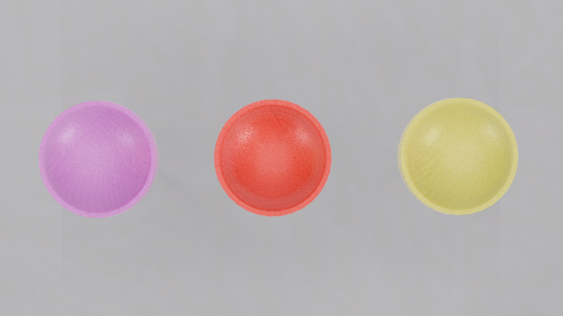Lollipops Red Pink And Yellow 3D Model - TurboSquid 2228300
