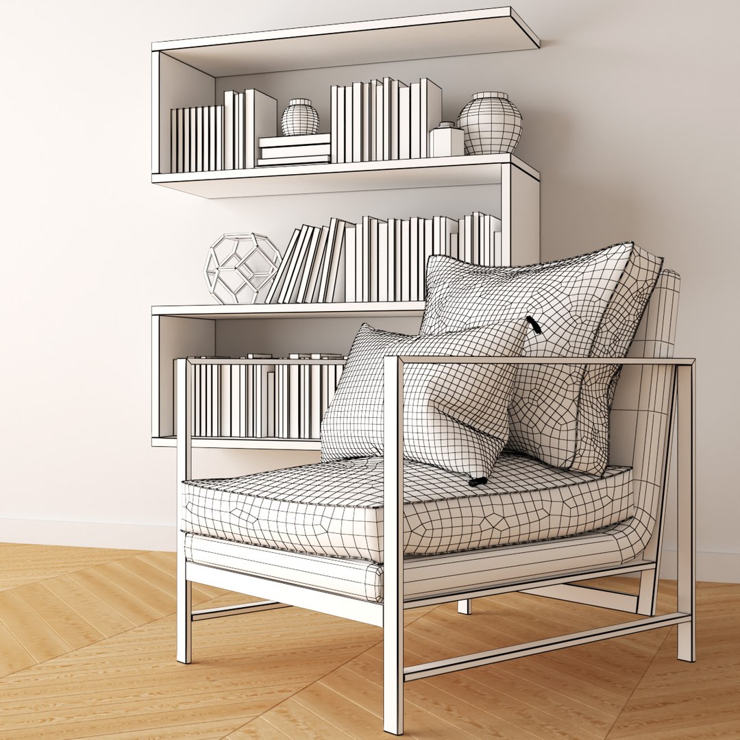 3D - books interior - TurboSquid 1535391