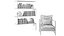 Arbeitszimmer C - Bibliothek mit rosa Samt - HQ Low Poly Archviz