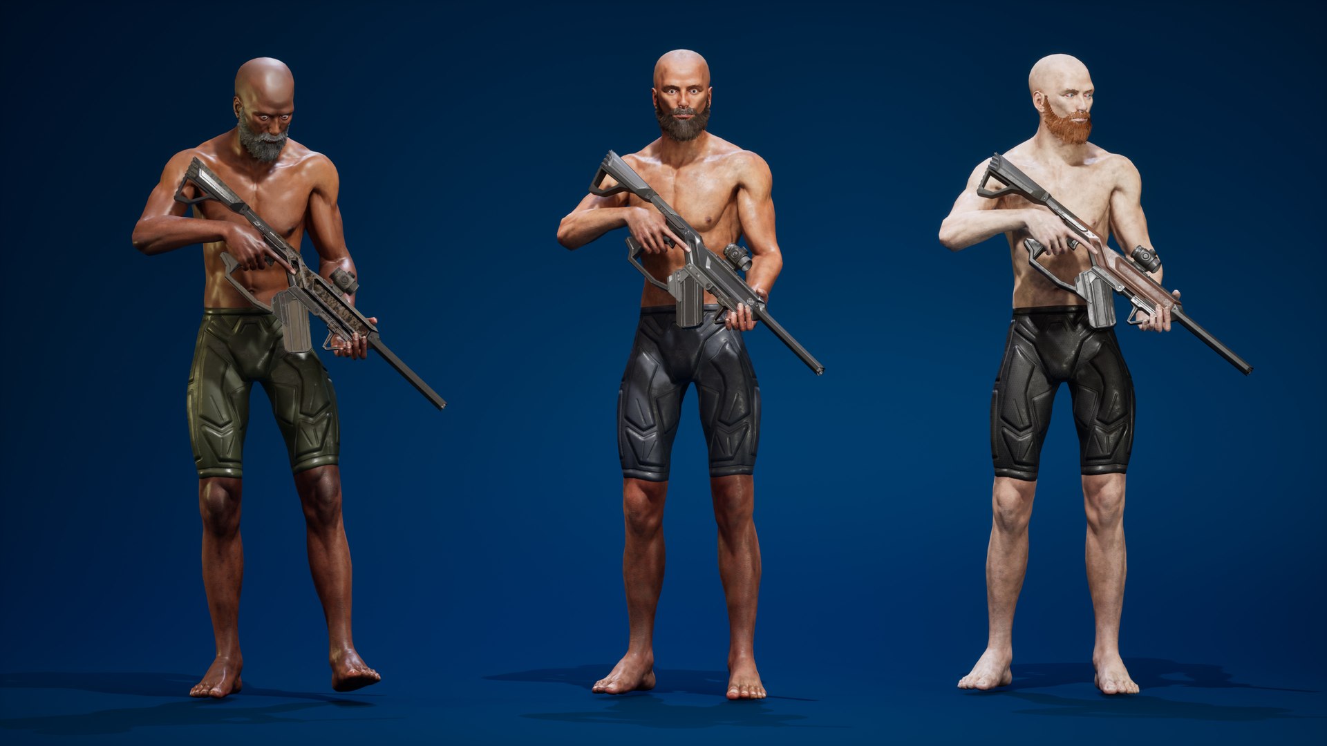 ExoSoldier 01 3D https://p.turbosquid.com/ts-thumb/45/rXz7qQ/uw/4pose.0150/jpg/1725256936/1920x1080/fit_q87/1104b702990eea41eb753811f38ecb585cac5e54/4pose.0150.jpg