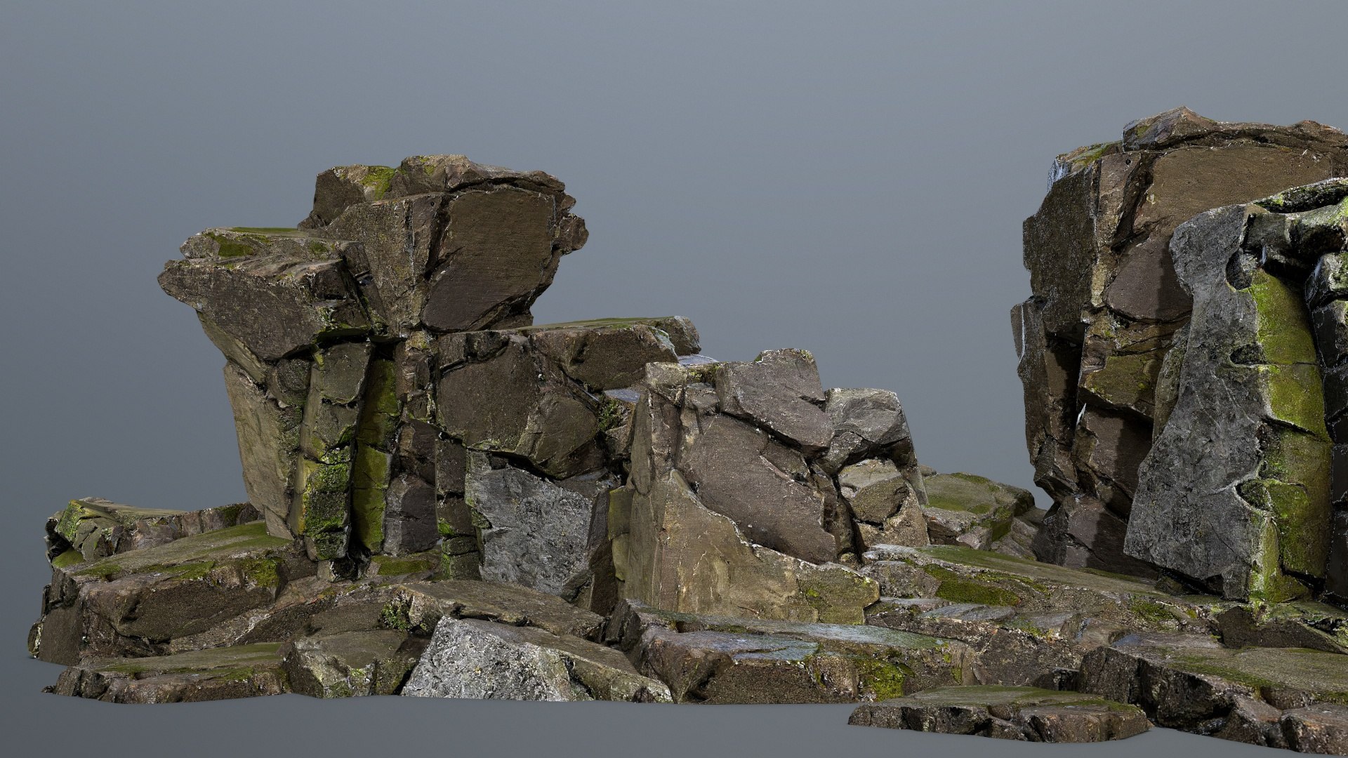 Cliff Rocks 3D Model - TurboSquid 2254711