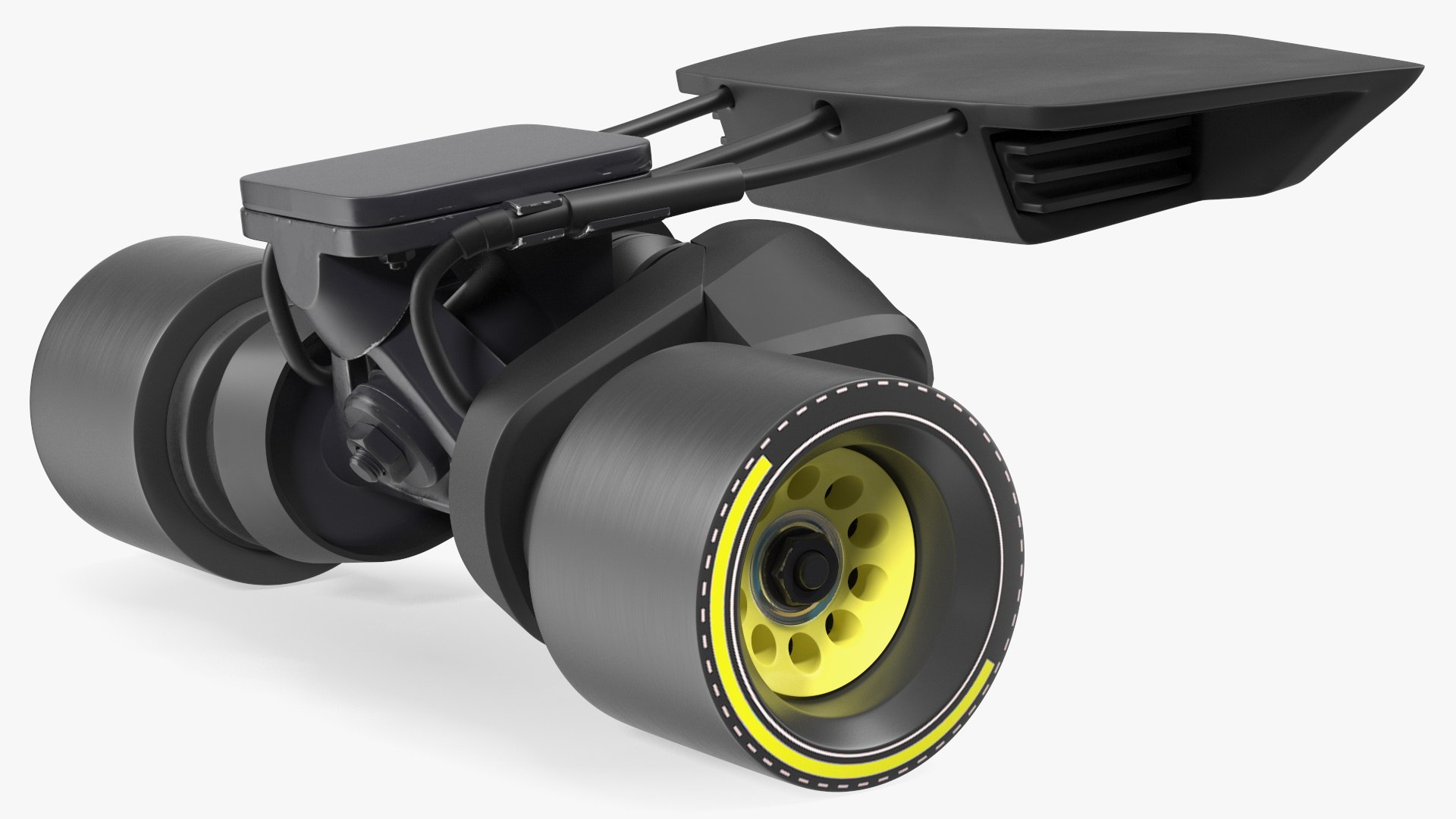 Electric Skateboard Belt Motor Kit 3D model preview