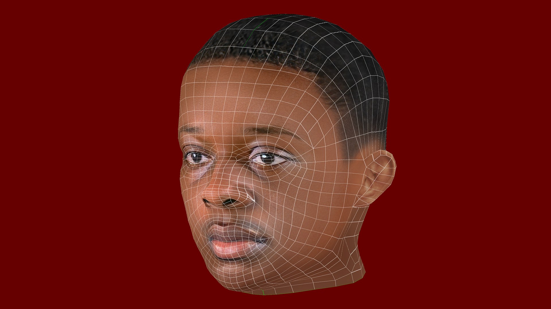 3D Jeremy Doku Head - Low Poly Head For Game Low-poly Model ...