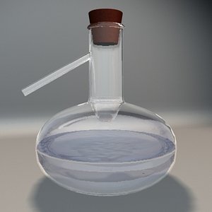 flask distillation 3d model