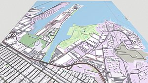 UPS Bayonne hub New Jersey USA 3D