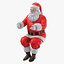 Papai Noel e coleção de renas