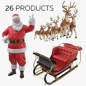 Santa and Reindeers Collection