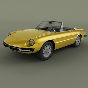 alfa romeo spider 3d max