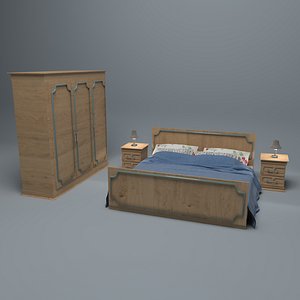 3D bedroom set model