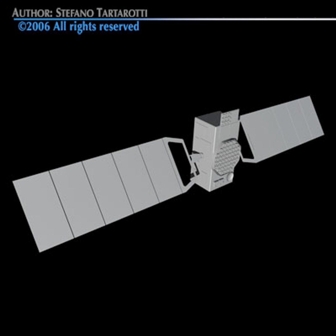 4 Satellites 3d Model
