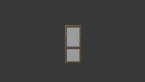 3D Simple Glass Door