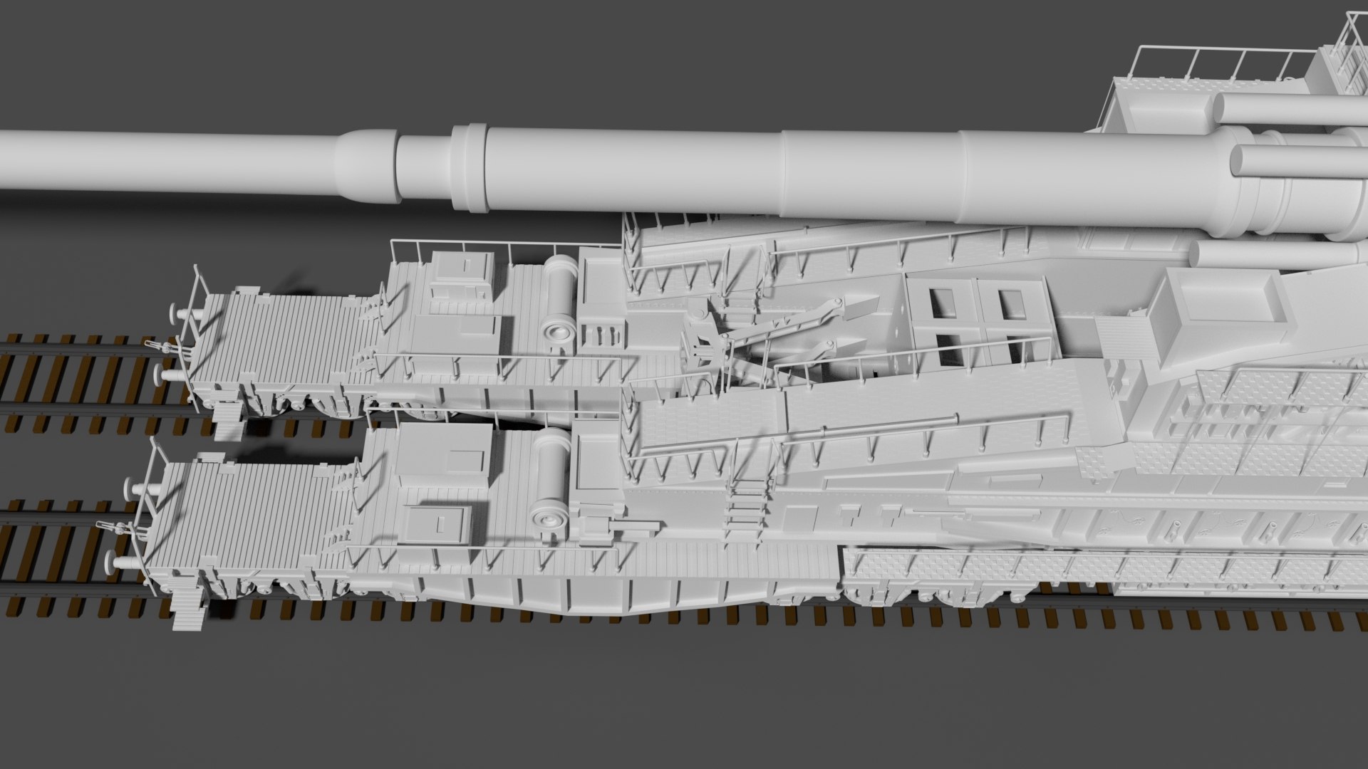 Schwerer Gustav 800mm Railroad Gun Modelo 3D - TurboSquid 1204286