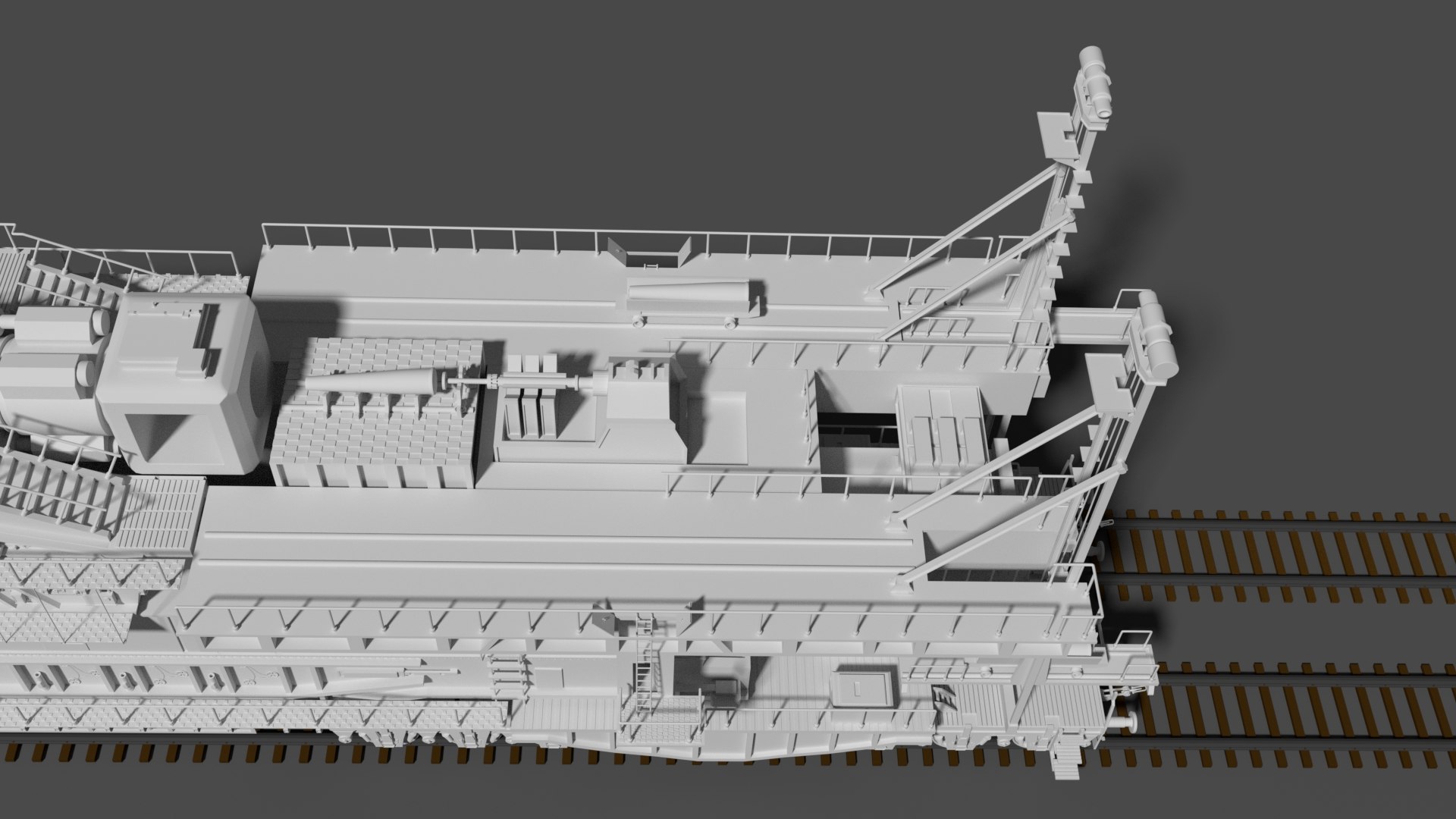 Schwerer Gustav 800mm Railroad Gun Modelo 3D - TurboSquid 1204286