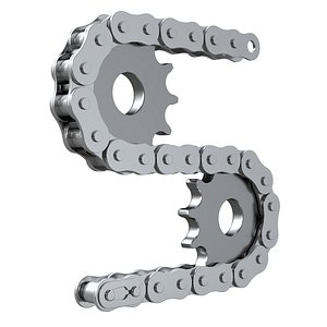 Editable roller chain without deformation along the curve