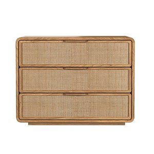 SANTIAGO CANE CLOSED NIGHTSTAND 3D model
