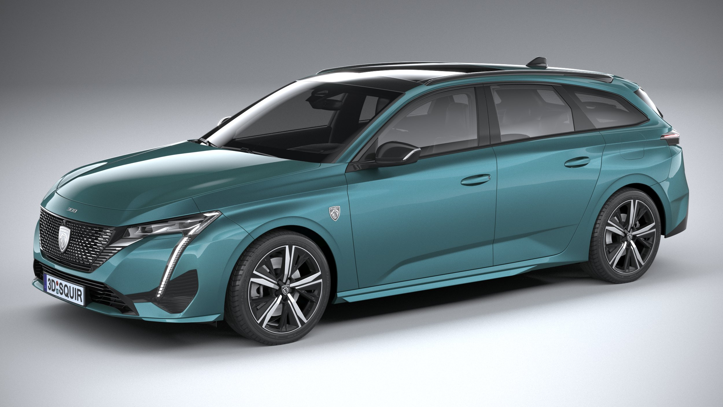 Peugeot 308 SW 2022 3D model TurboSquid 1773635