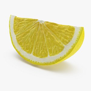 3D lemon slice model