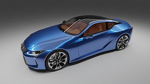 LEXUS LC 500 ULTRASONIC BLUE MICA 3D model