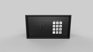 3D model safe locker