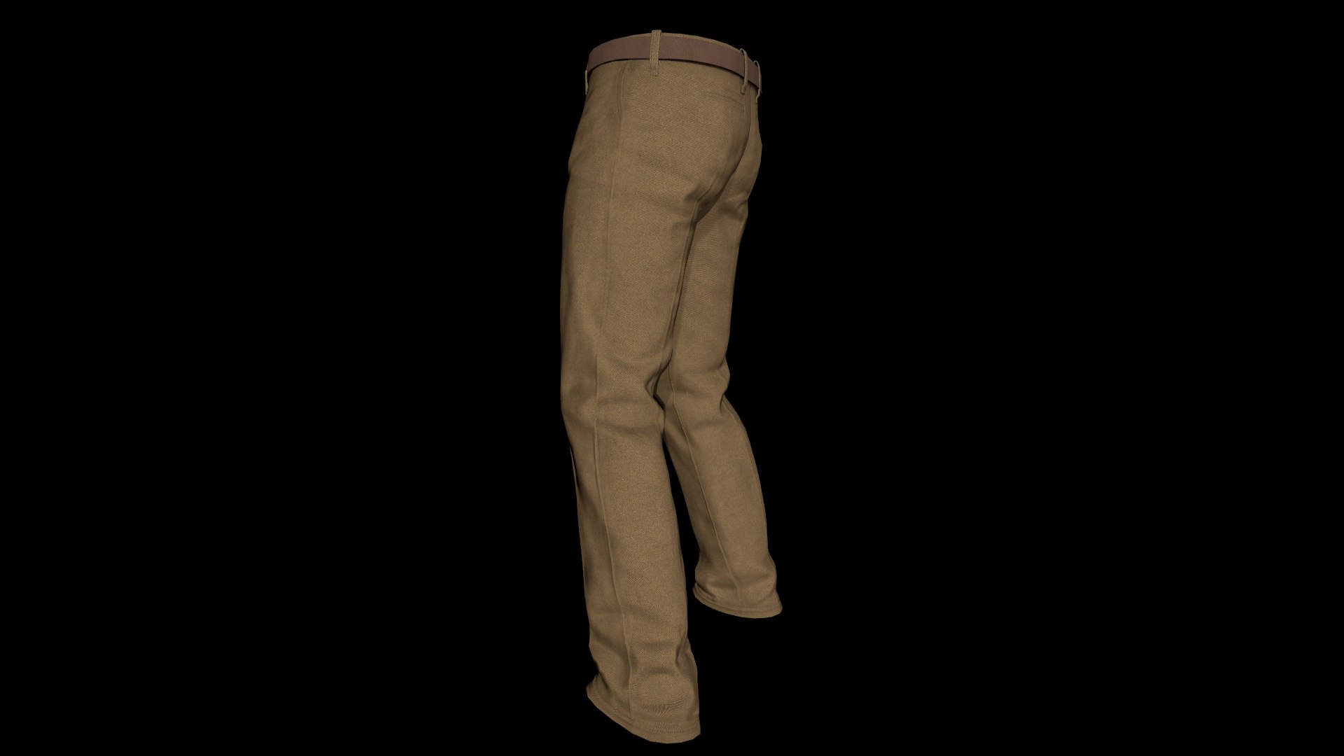 3D Model Pants With Pockets Female PBR - TurboSquid 1857785