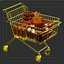 shopping trolley 3d model