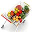 shopping trolley 3d model