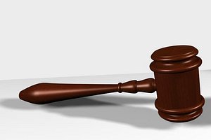 3d judge gavel model