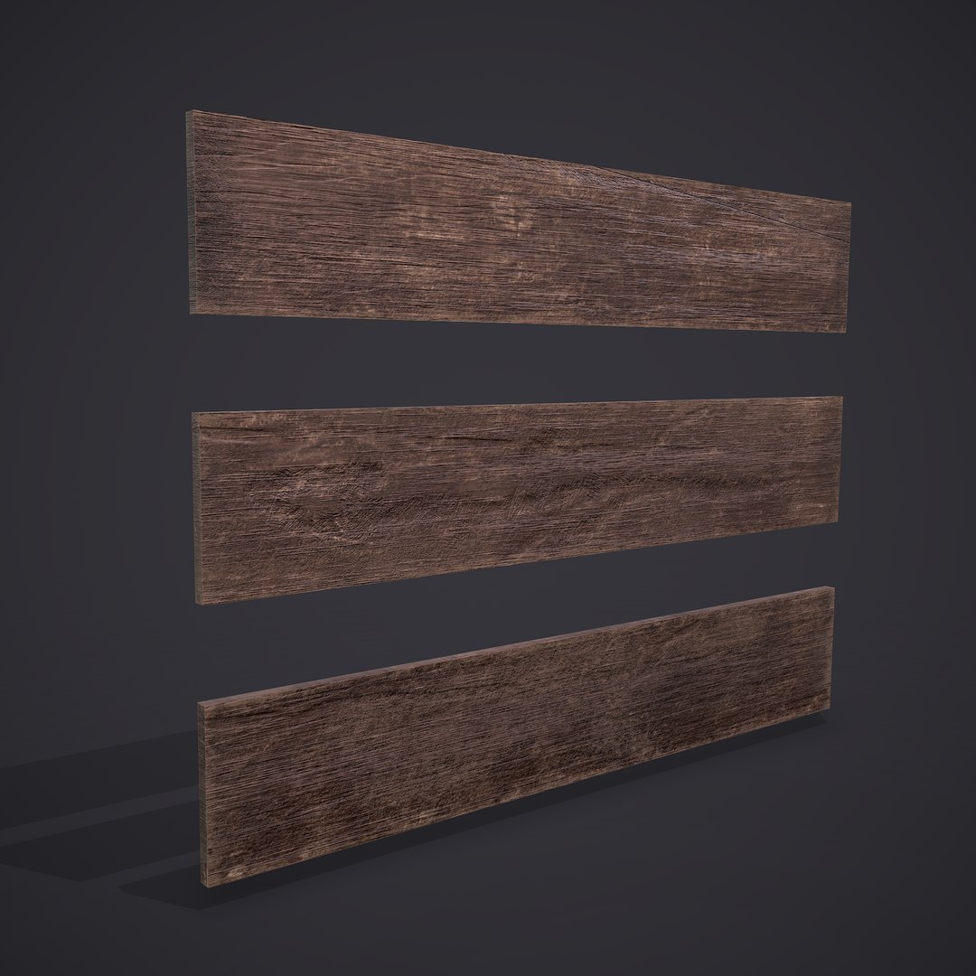 3D Wood Planks Model - TurboSquid 1467377