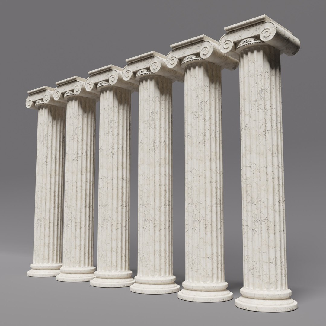 Ionic Column 3D Model - TurboSquid 2349442