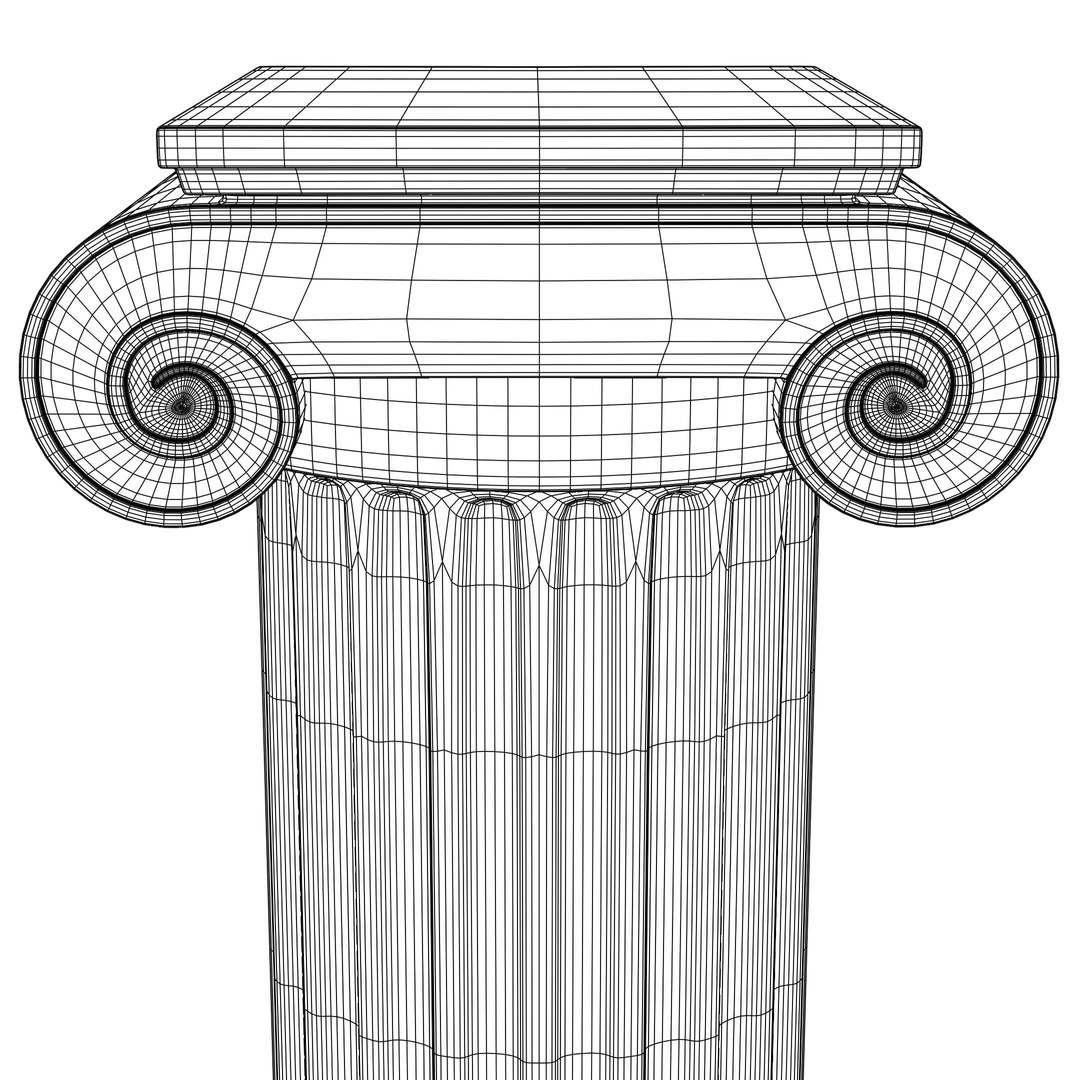 Ionic Column 3D Model - TurboSquid 2349442