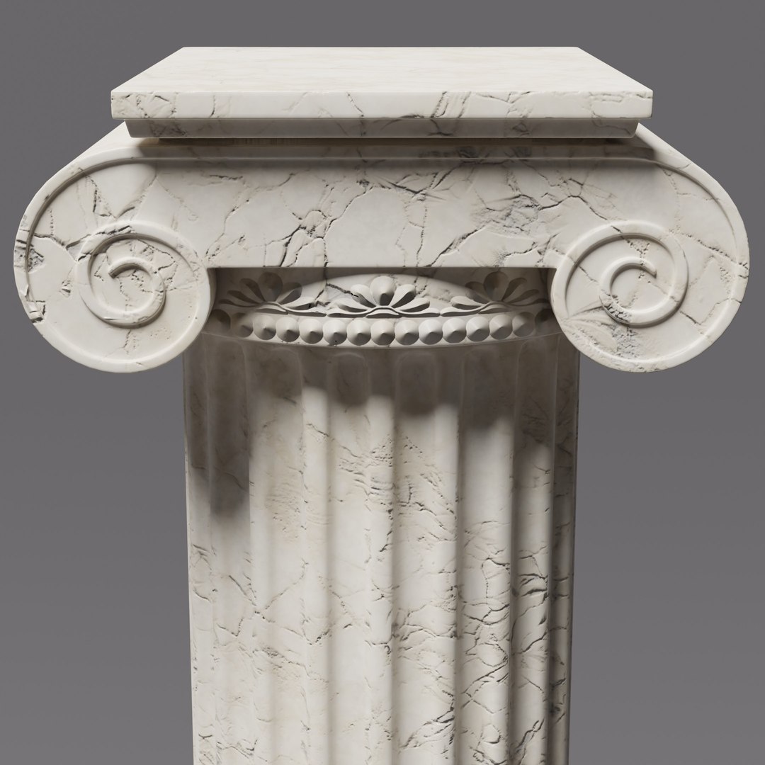 Ionic Column 3D Model - TurboSquid 2349442