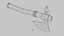 Battle axe 3D model