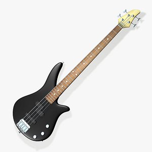 3dsmax bass guitar