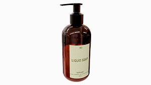 3D Liquid Soap Dispenser Bottle model