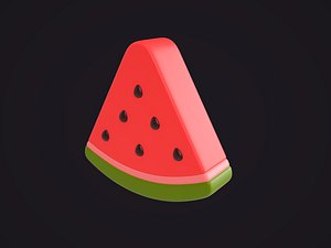 Cartoon Watermelon Slice