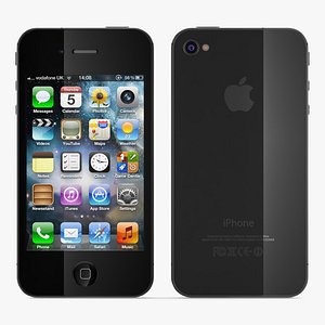 3D model Apple iPhone 4S Black