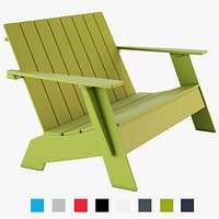 Loll Designs Adirondack Bench 3D Model
